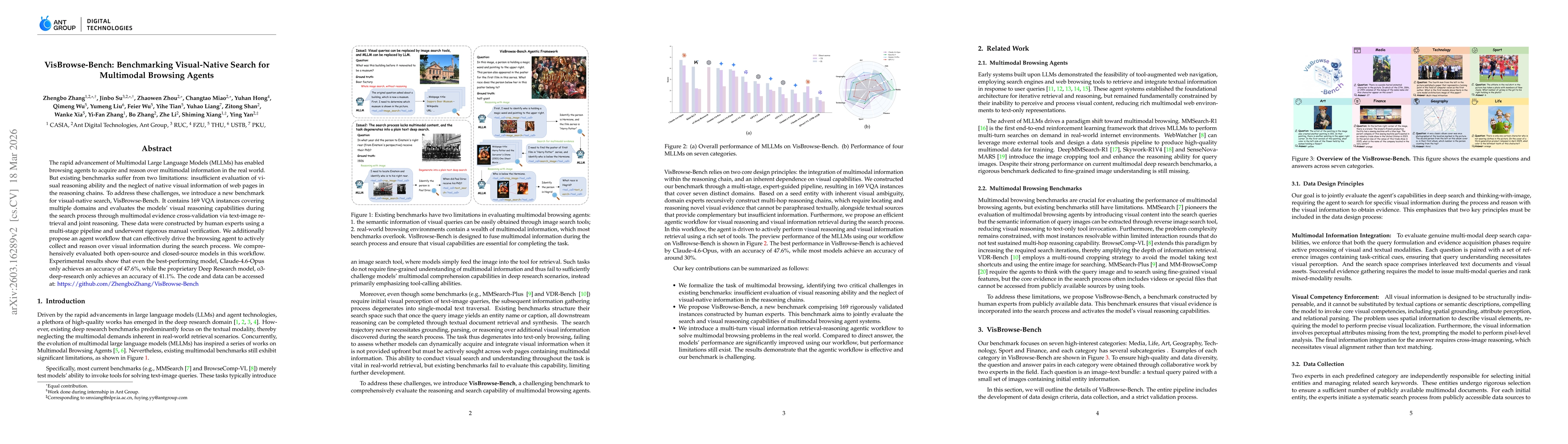 Thumbnail for VisBrowse-Bench: Benchmarking Visual-Native Search for Multimodal Browsing Agents