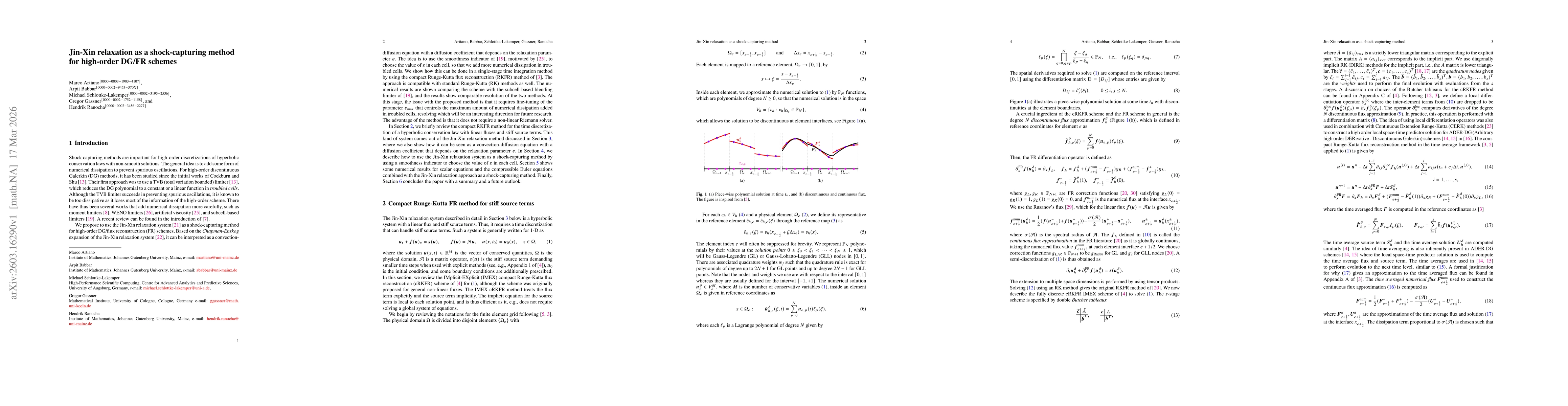 Thumbnail for Jin-Xin relaxation as a shock-capturing method for high-order DG/FR schemes