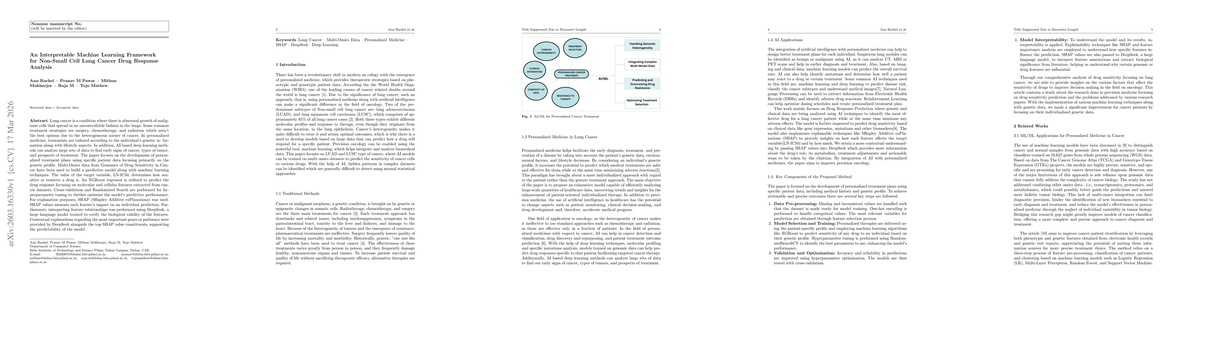 Thumbnail for An Interpretable Machine Learning Framework for Non-Small Cell Lung Cancer Drug Response Analysis