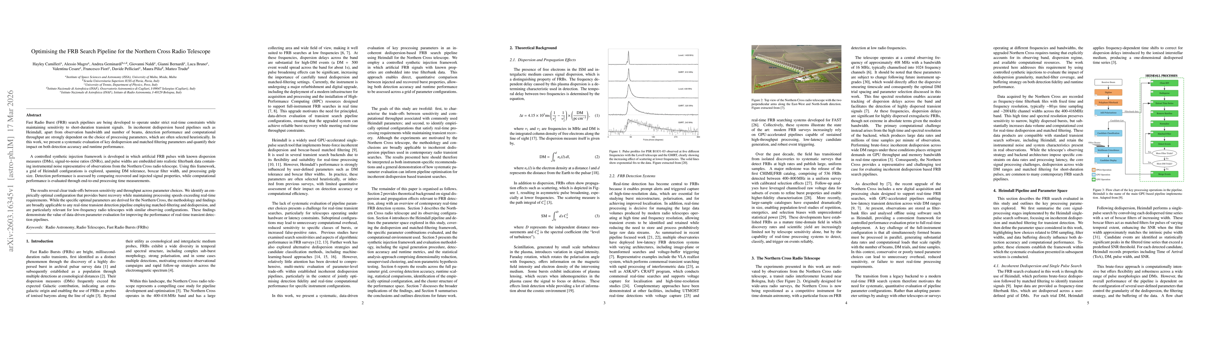 Thumbnail for Optimising the FRB Search Pipeline for the Northern Cross Radio Telescope