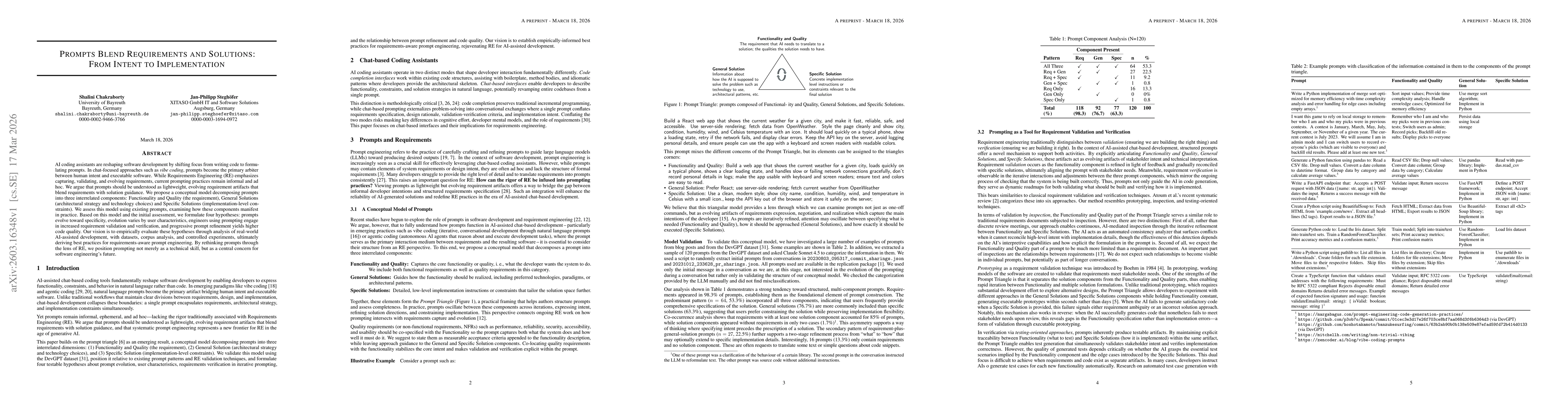 Thumbnail for Prompts Blend Requirements and Solutions: From Intent to Implementation