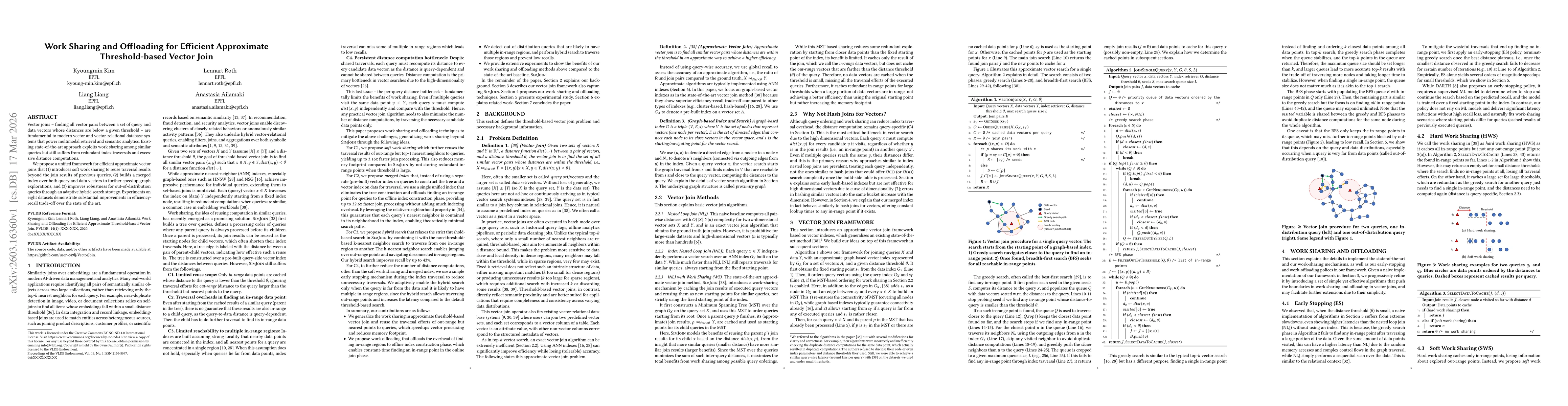Thumbnail for Work Sharing and Offloading for Efficient Approximate Threshold-based Vector Join