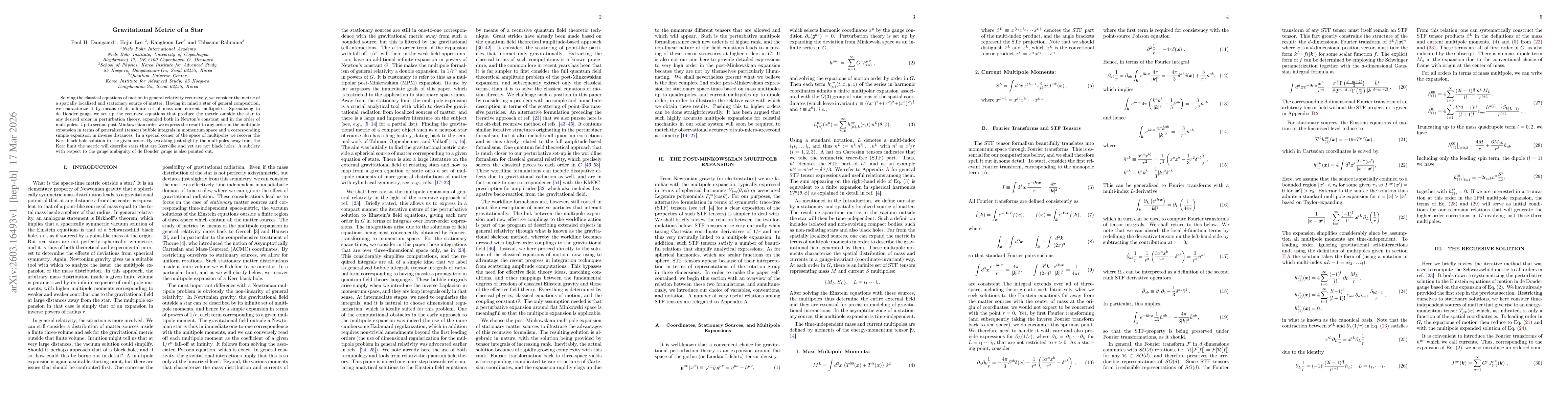 Thumbnail for Gravitational Metric of a Star