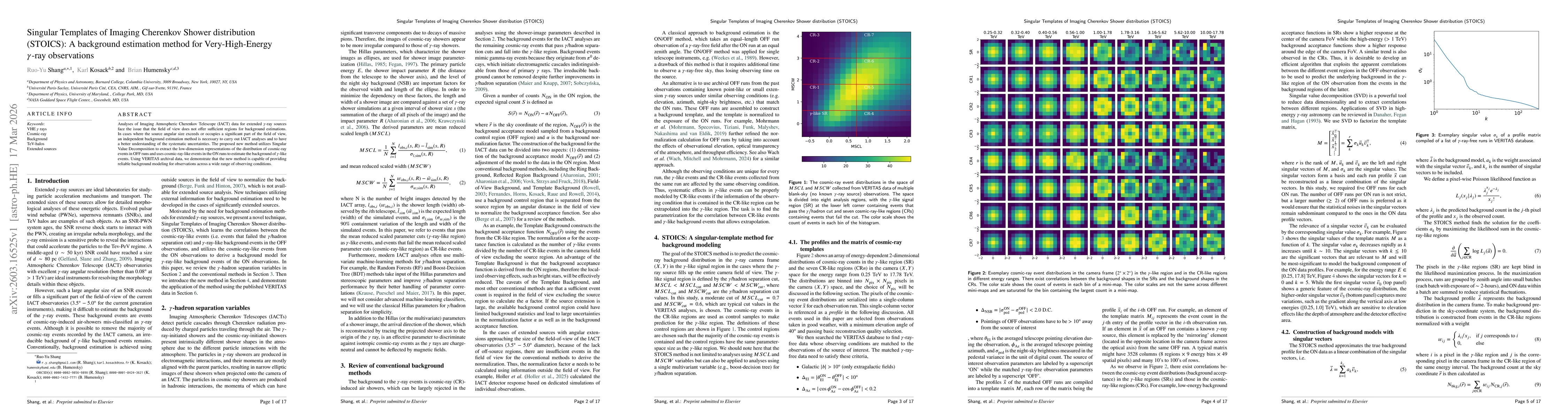 Thumbnail for Singular Templates of Imaging Cherenkov Shower distribution (STOICS): A background estimation method for Very-High-Energy $γ$-ray observations