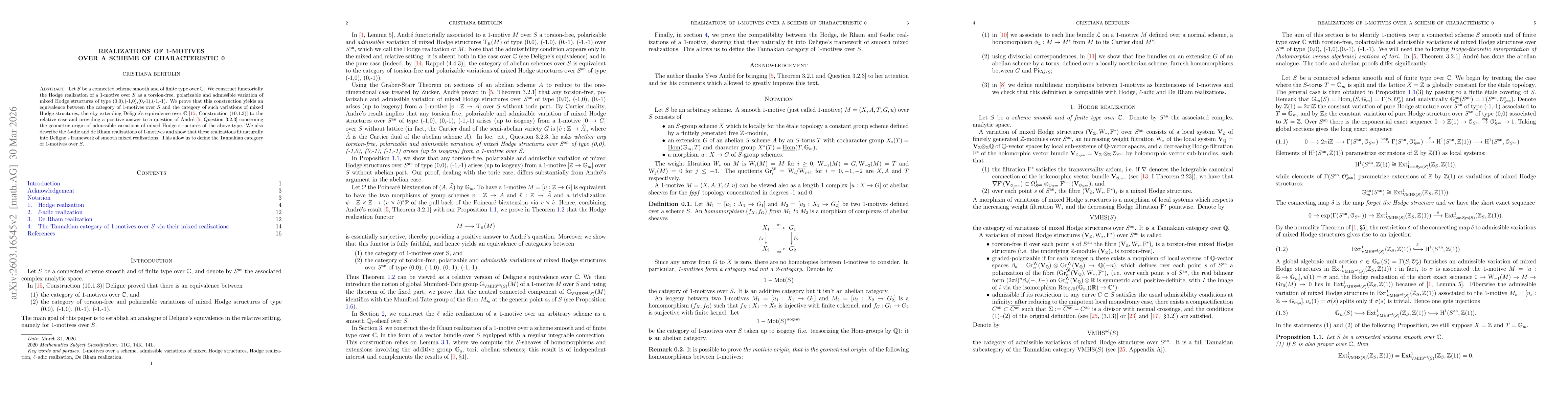 Thumbnail for Realizations of 1-motives over a scheme of characteristic 0