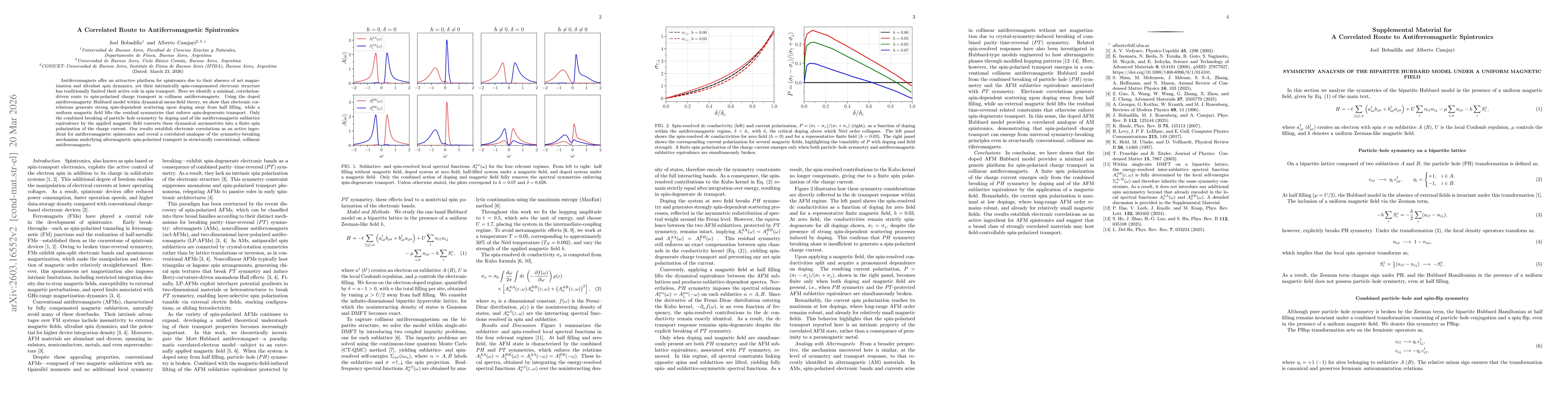 Thumbnail for A Correlated Route to Antiferromagnetic Spintronics