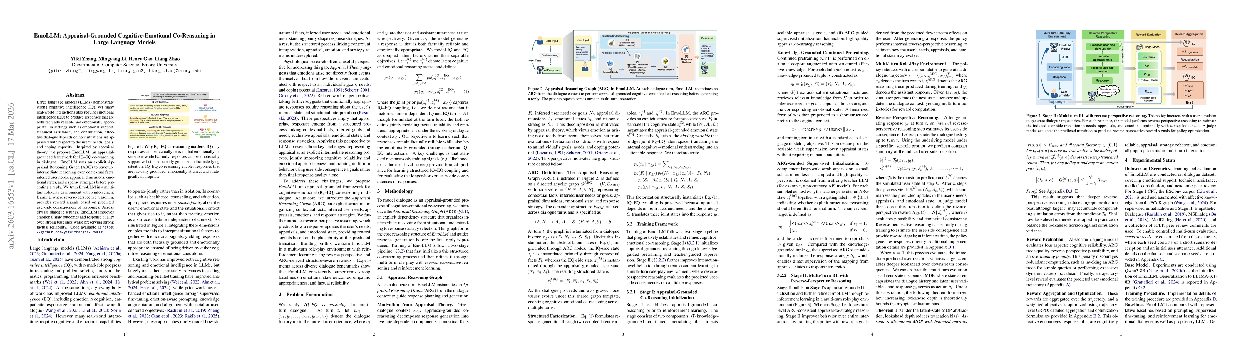 Thumbnail for EmoLLM: Appraisal-Grounded Cognitive-Emotional Co-Reasoning in Large Language Models