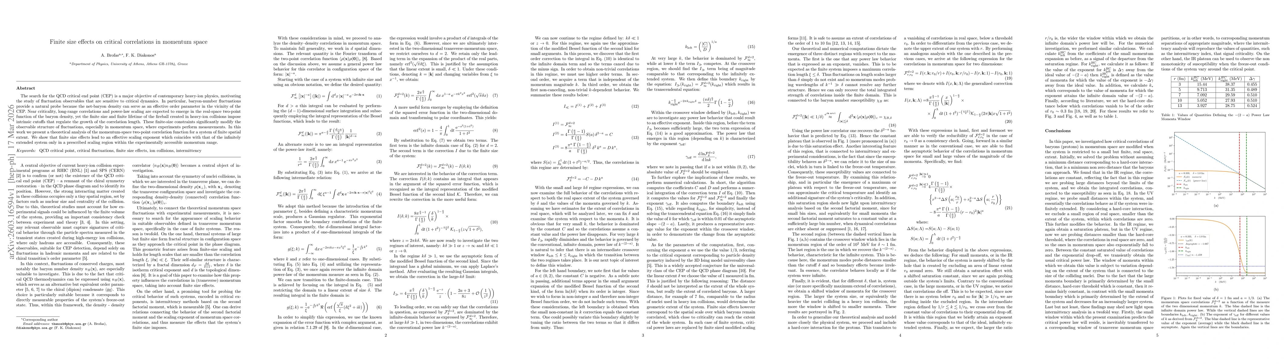 Thumbnail for Finite size effects on critical correlations in momentum space