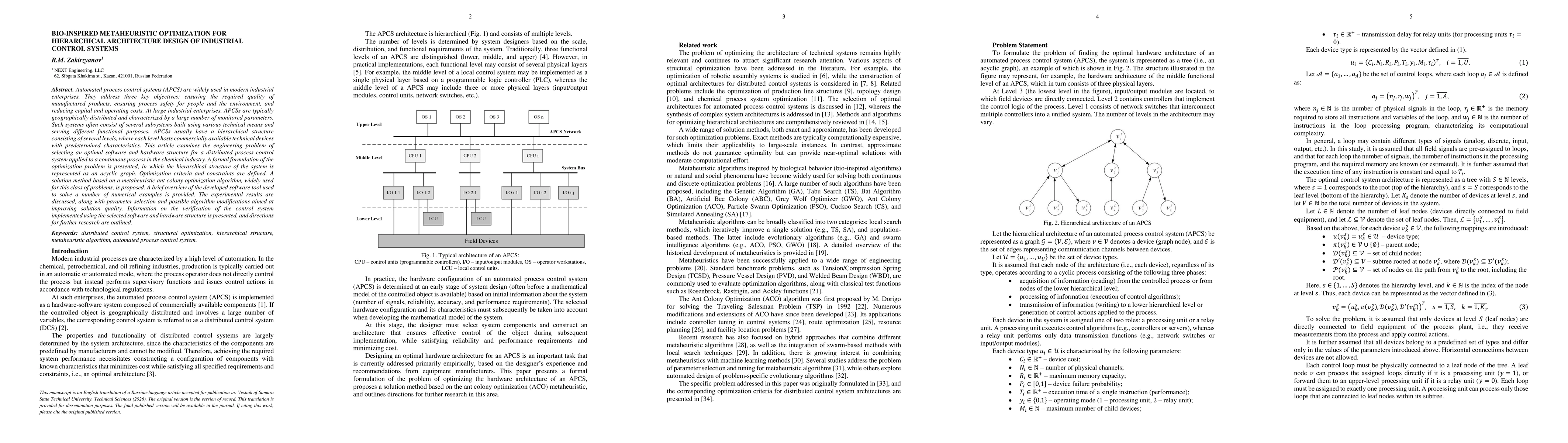 Thumbnail for Bio-inspired metaheuristic optimization for hierarchical architecture design of industrial control systems