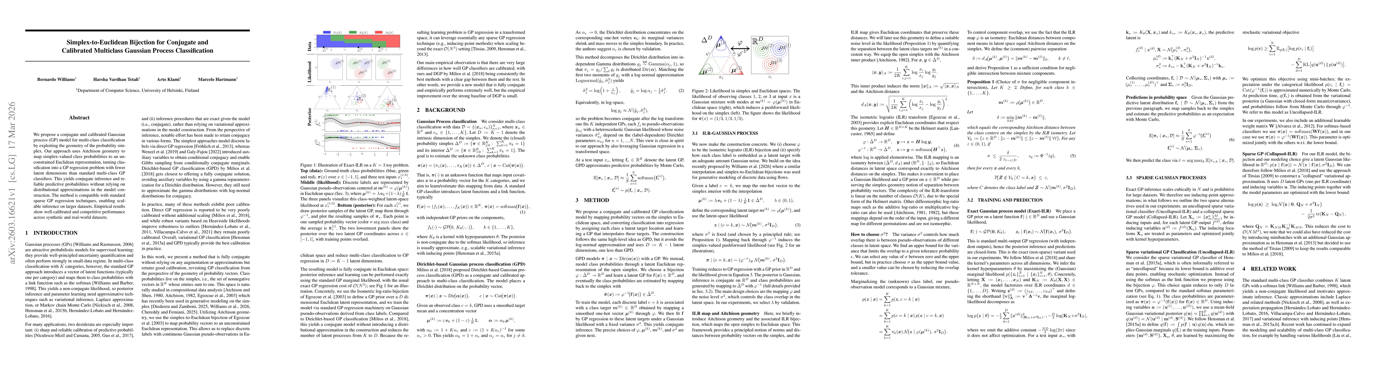 Thumbnail for Simplex-to-Euclidean Bijection for Conjugate and Calibrated Multiclass Gaussian Process
