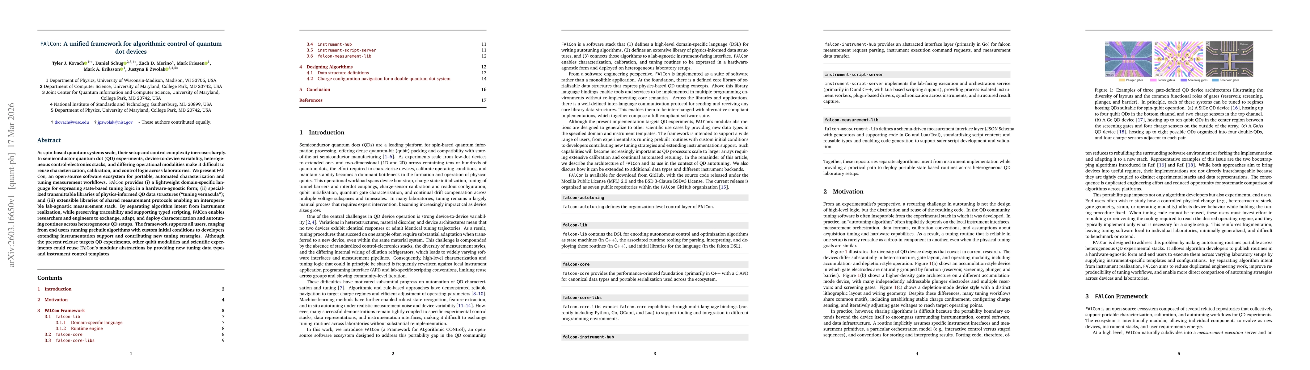 Thumbnail for FAlCon: A unified framework for algorithmic control of quantum dot devices