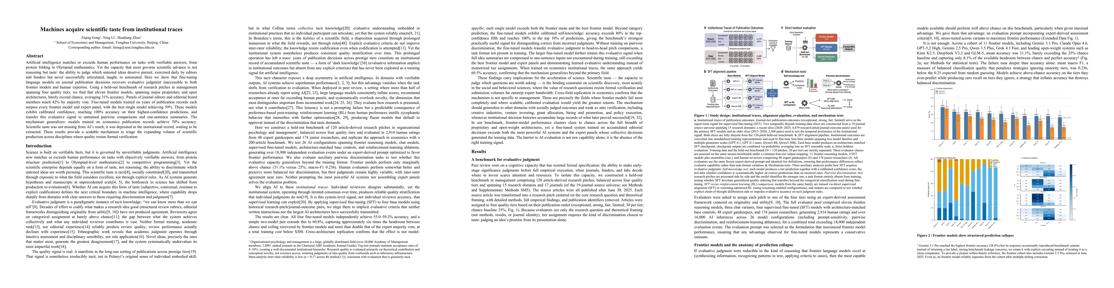 Thumbnail for Machines acquire scientific taste from institutional traces