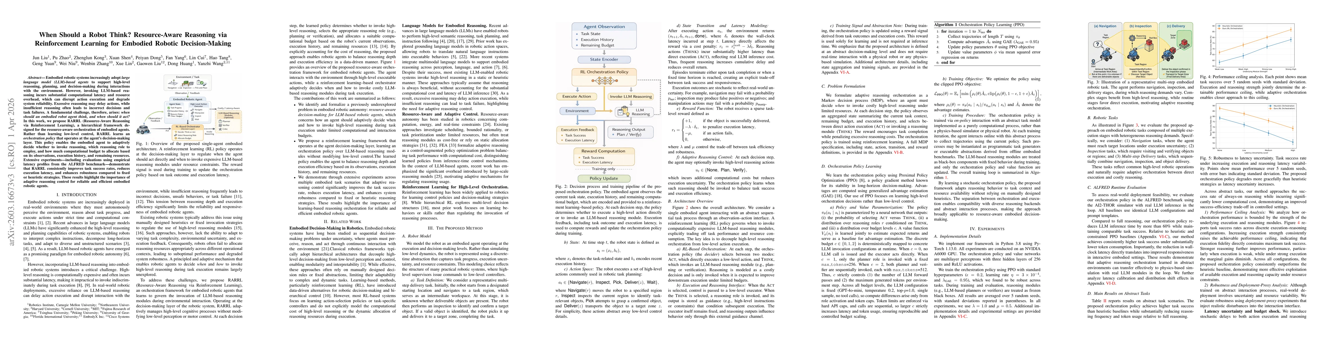 Thumbnail for When Should a Robot Think? Resource-Aware Reasoning via Reinforcement Learning for Embodied Robotic Decision-Making