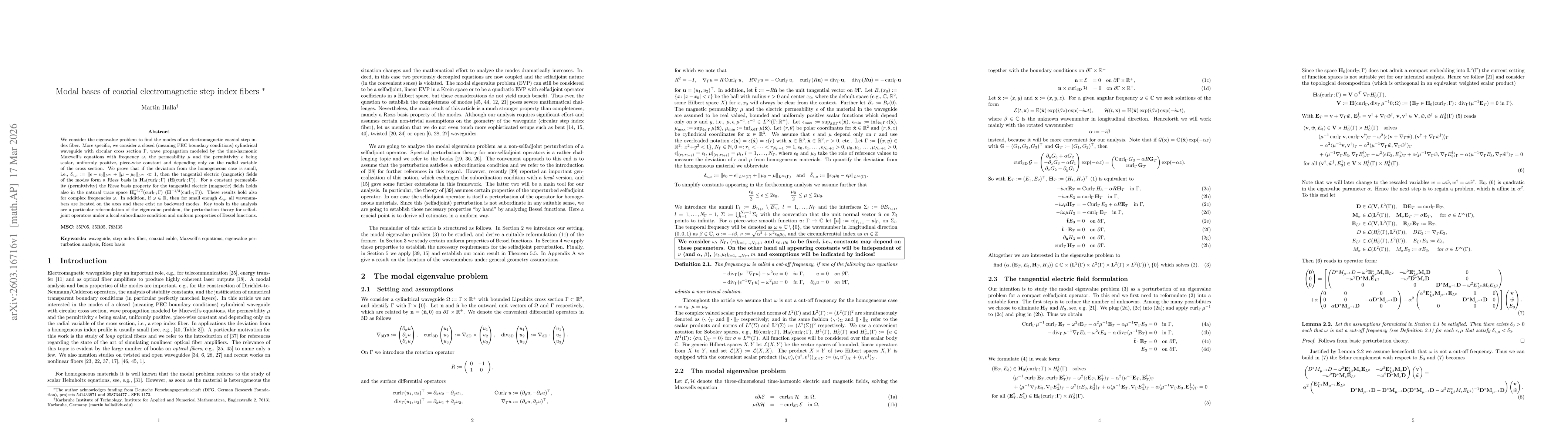 Thumbnail for Modal bases of coaxial electromagnetic step index fibers