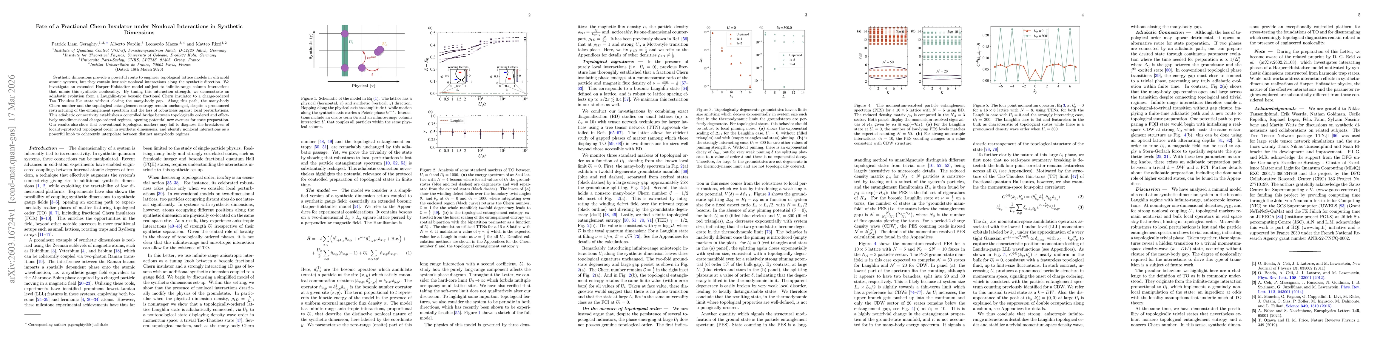 Thumbnail for Fate of a Fractional Chern Insulator under Nonlocal Interactions in Synthetic Dimensions