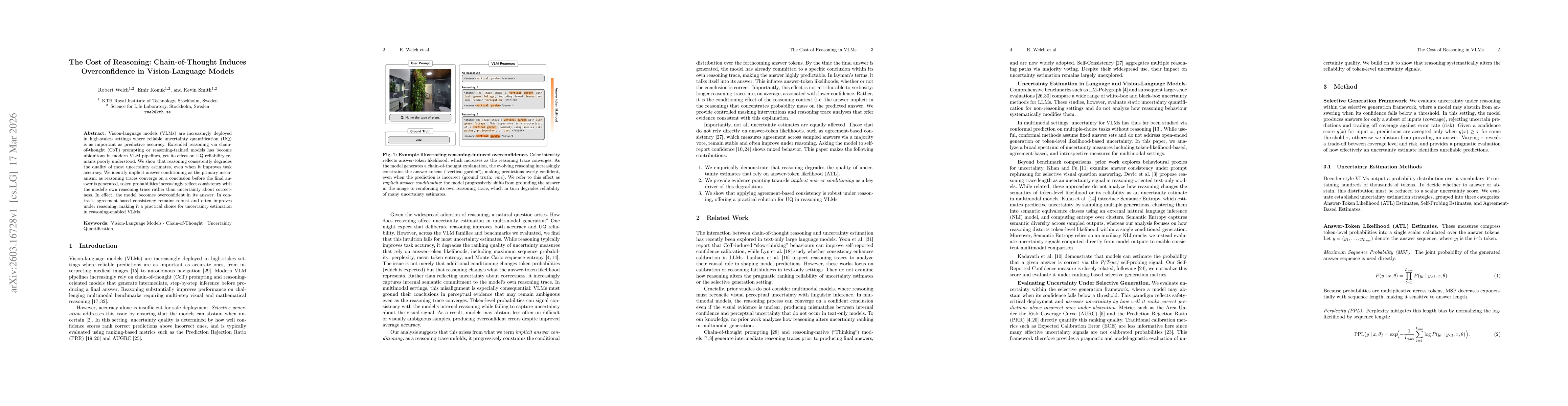 Thumbnail for The Cost of Reasoning: Chain-of-Thought Induces Overconfidence in Vision-Language Models