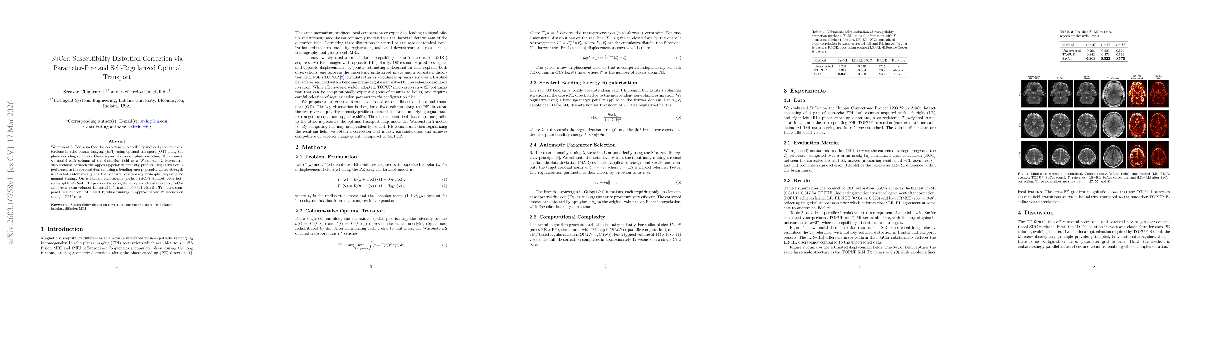 Thumbnail for SuCor: Susceptibility Distortion Correction via Parameter-Free and Self-Regularized Optimal Transport