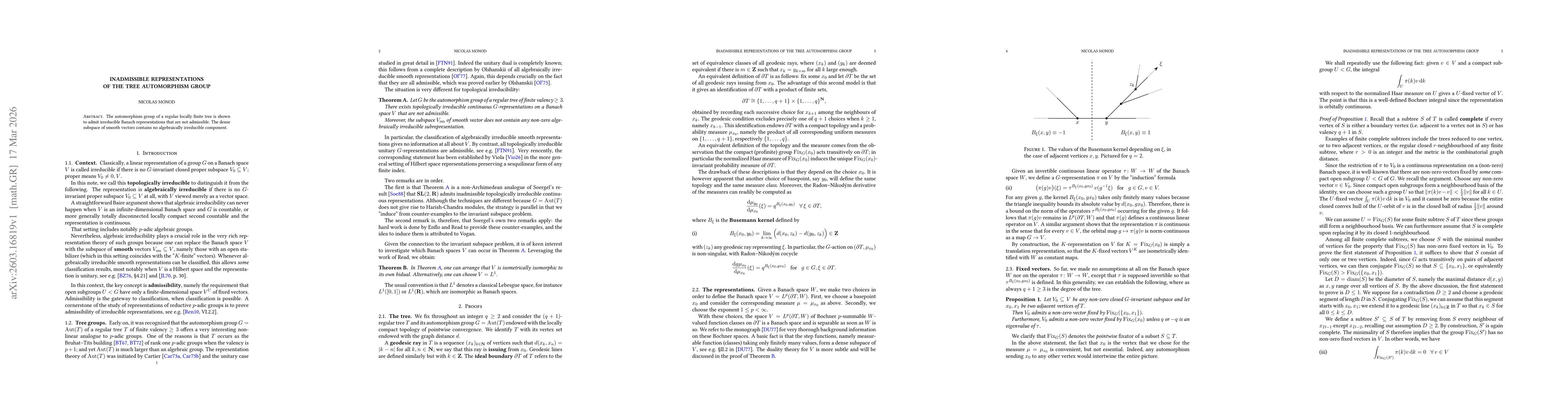 Thumbnail for Inadmissible representations of the tree automorphism group