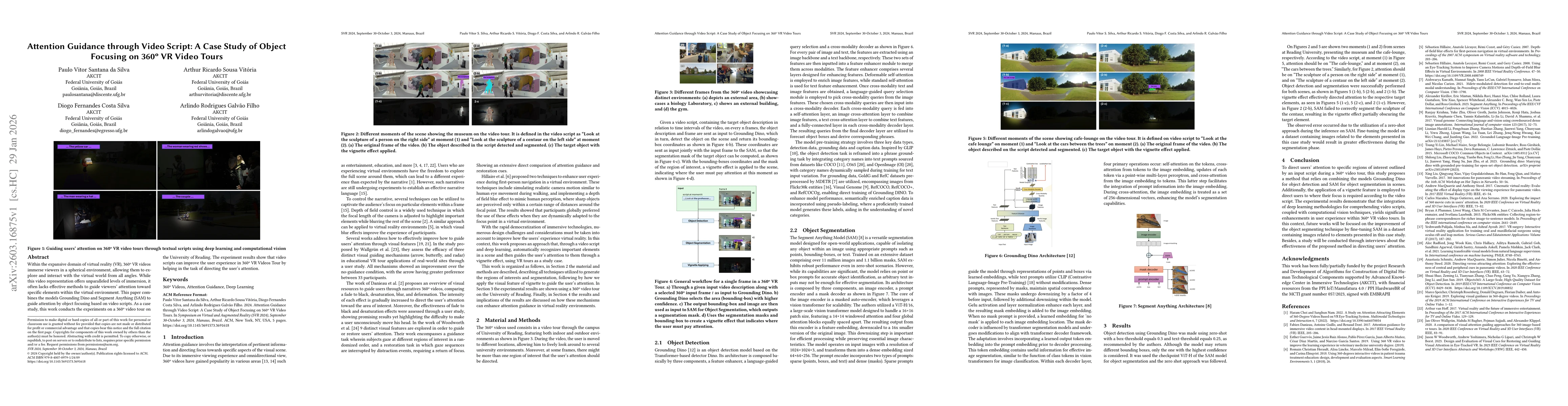 Thumbnail for Attention Guidance through Video Script: A Case Study of Object Focusing on 360° VR Video Tours