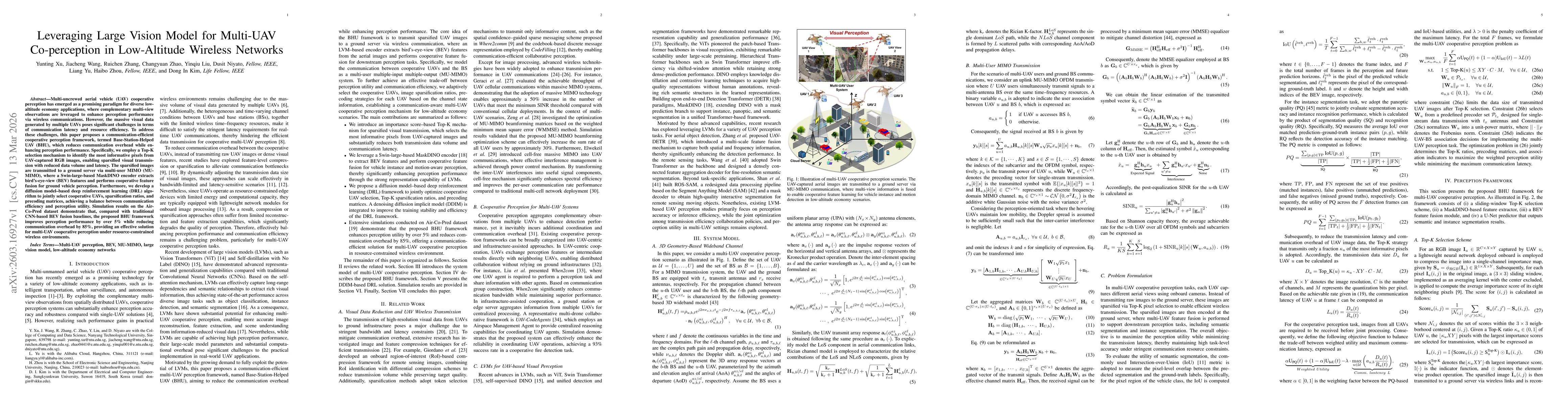 Thumbnail for Leveraging Large Vision Model for Multi-UAV Co-perception in Low-Altitude Wireless Networks