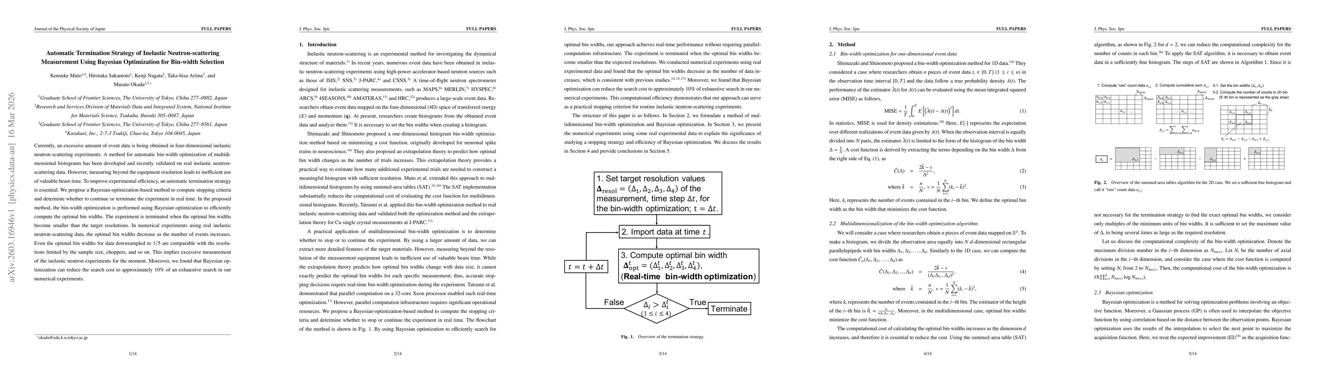 Thumbnail for Automatic Termination Strategy of Inelastic Neutron-scattering Measurement Using Bayesian Optimization for Bin-width Selection