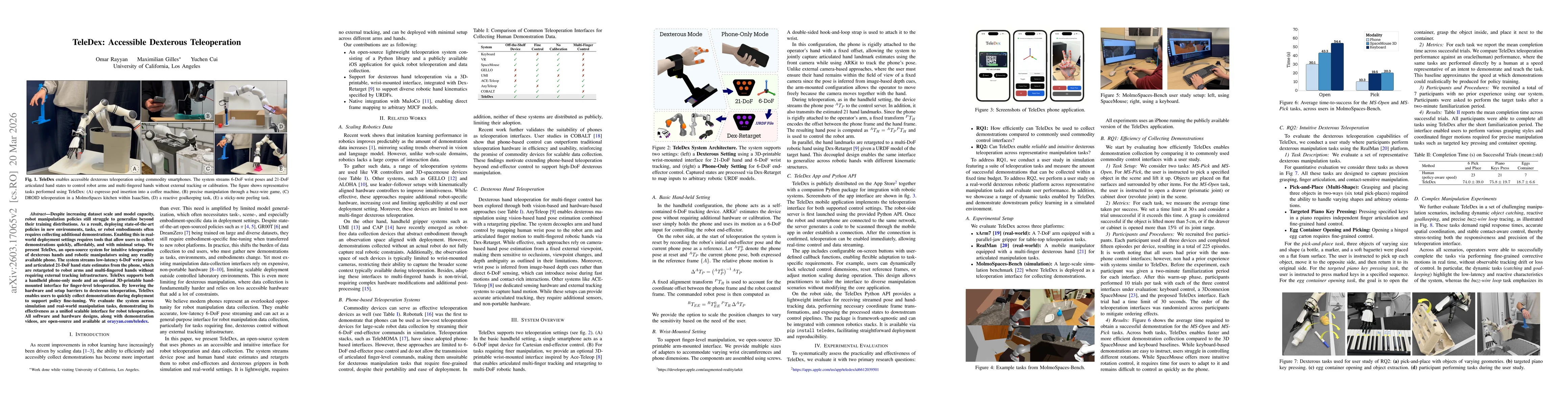 Thumbnail for TeleDex: Accessible Dexterous Teleoperation