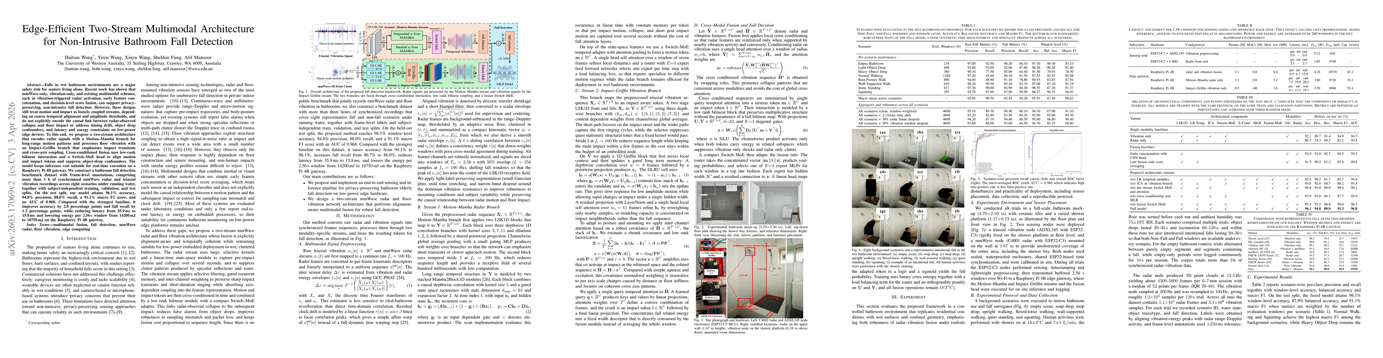 Thumbnail for Edge-Efficient Two-Stream Multimodal Architecture for Non-Intrusive Bathroom Fall Detection