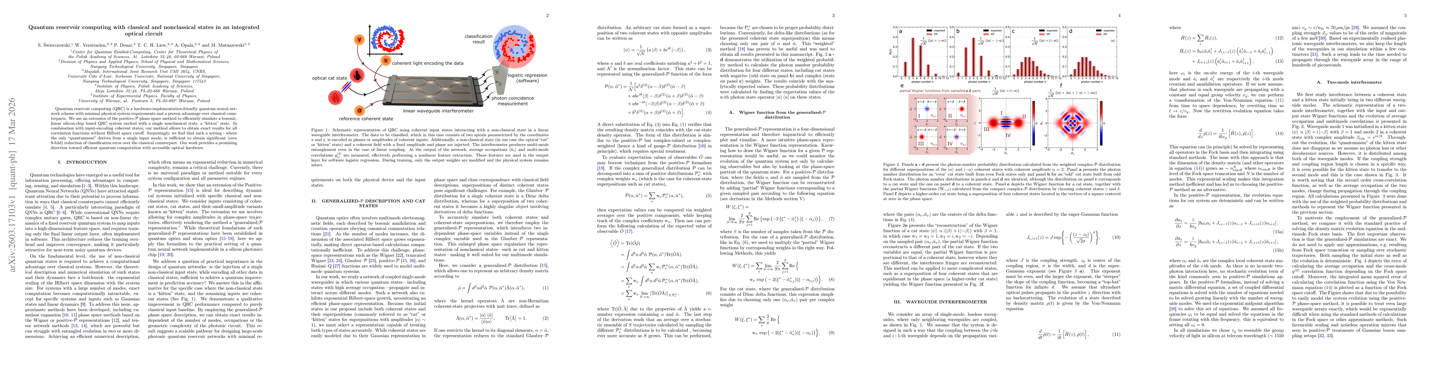 Thumbnail for Quantum reservoir computing with classical and nonclassical states in an integrated optical circuit