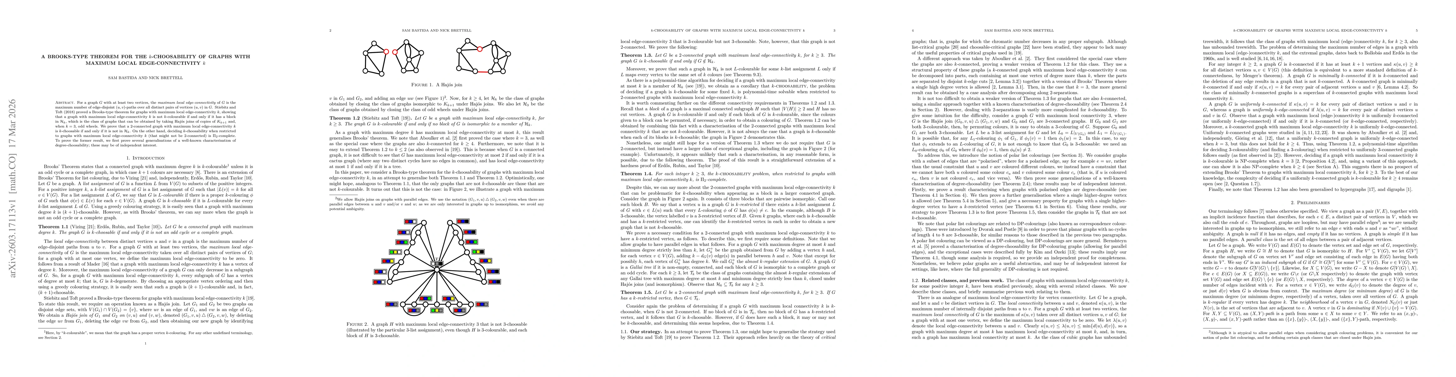 Thumbnail for A Brooks-type theorem for the k-choosability of graphs with maximum local edge-connectivity k