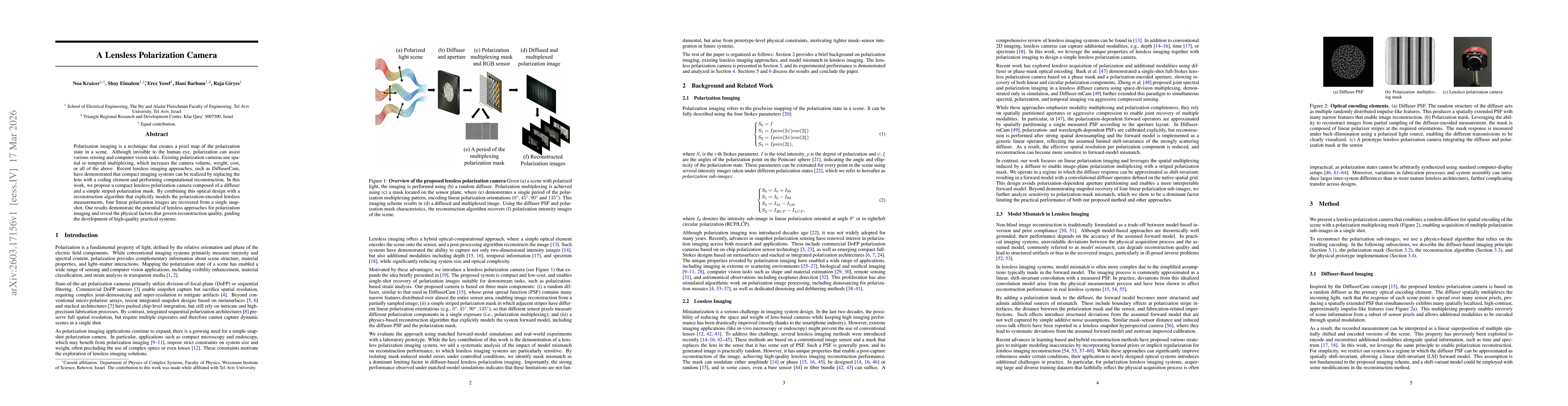 Thumbnail for A Lensless Polarization Camera