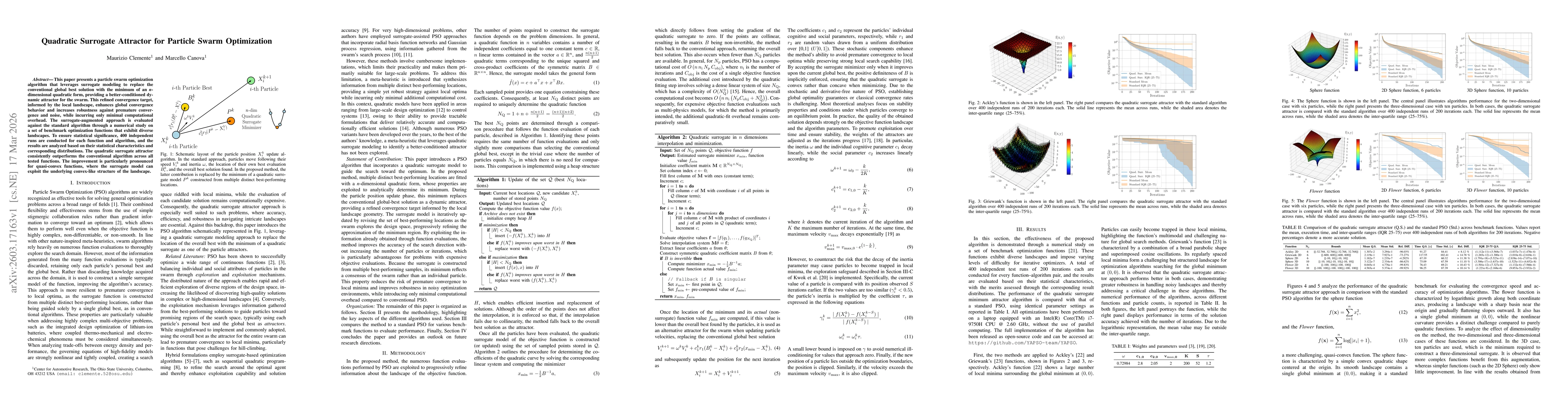 Thumbnail for Quadratic Surrogate Attractor for Particle Swarm Optimization