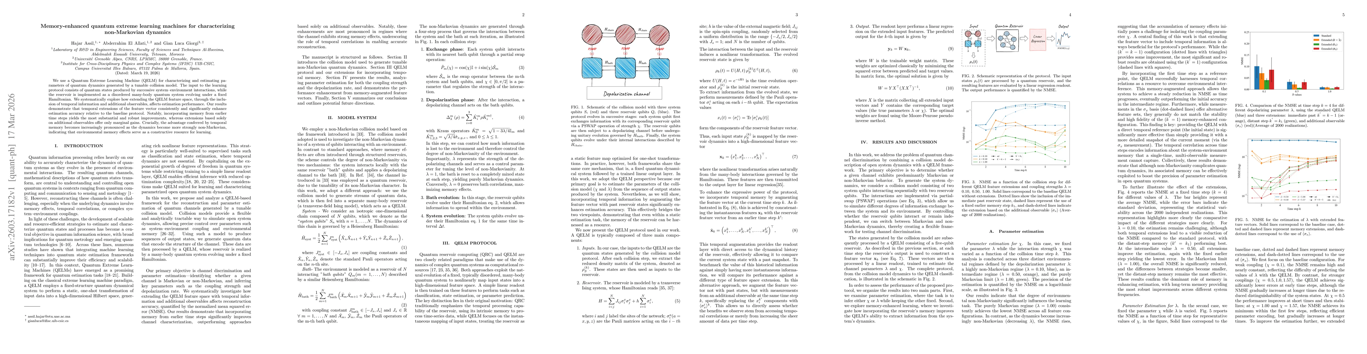 Thumbnail for Memory-enhanced quantum extreme learning machines for characterizing non-Markovian dynamics