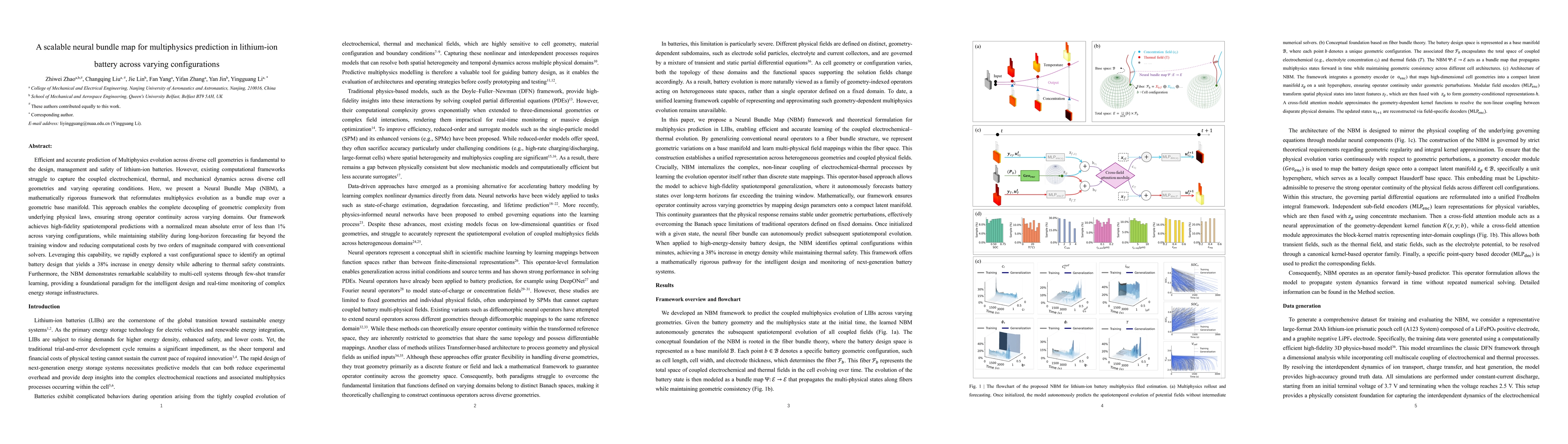 Thumbnail for A scalable neural bundle map for multiphysics prediction in lithium-ion battery across varying configurations