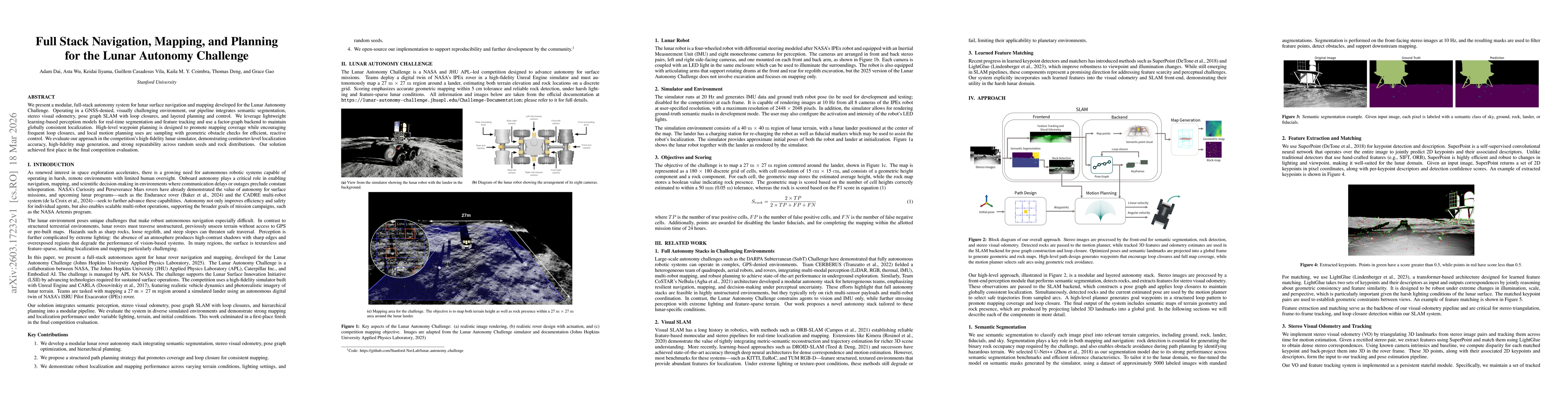 Thumbnail for Full Stack Navigation, Mapping, and Planning for the Lunar Autonomy Challenge