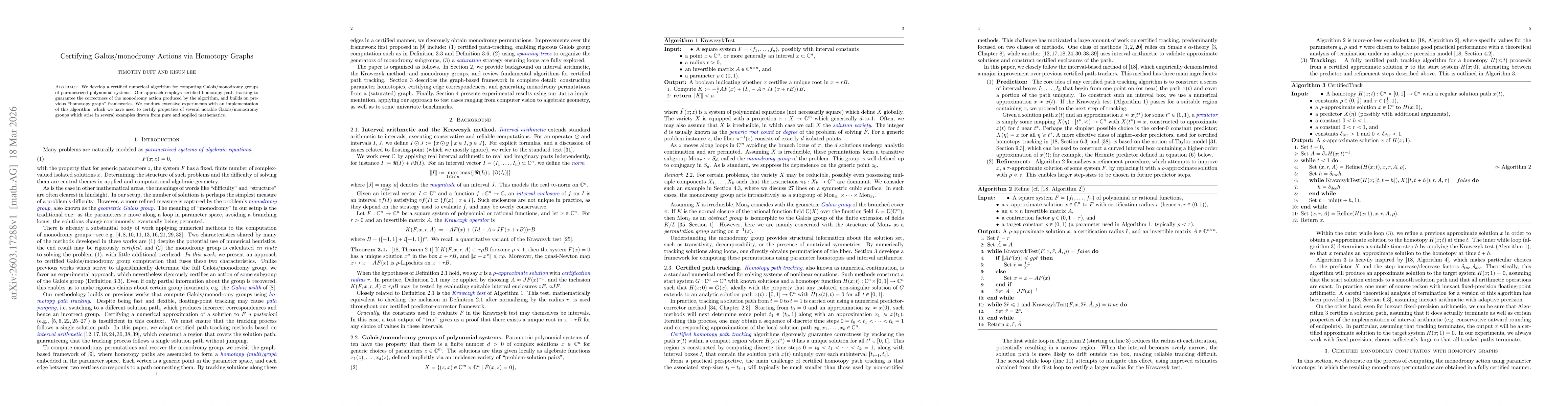 Thumbnail for Certifying Galois/monodromy Actions via Homotopy Graphs