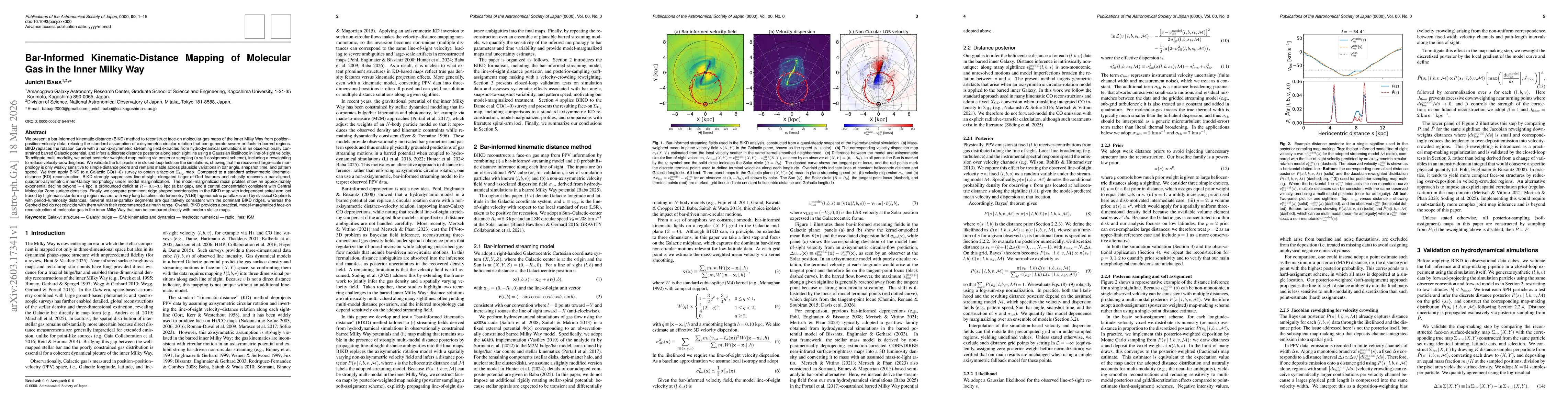 Thumbnail for Bar-Informed Kinematic-Distance Mapping of Molecular Gas in the Inner Milky Way