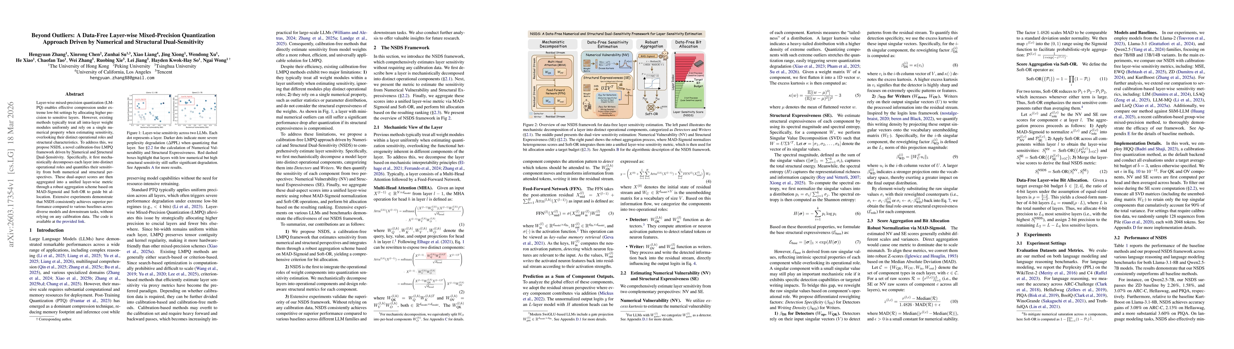 Thumbnail for Beyond Outliers: A Data-Free Layer-wise Mixed-Precision Quantization Approach Driven by Numerical and Structural Dual-Sensitivity