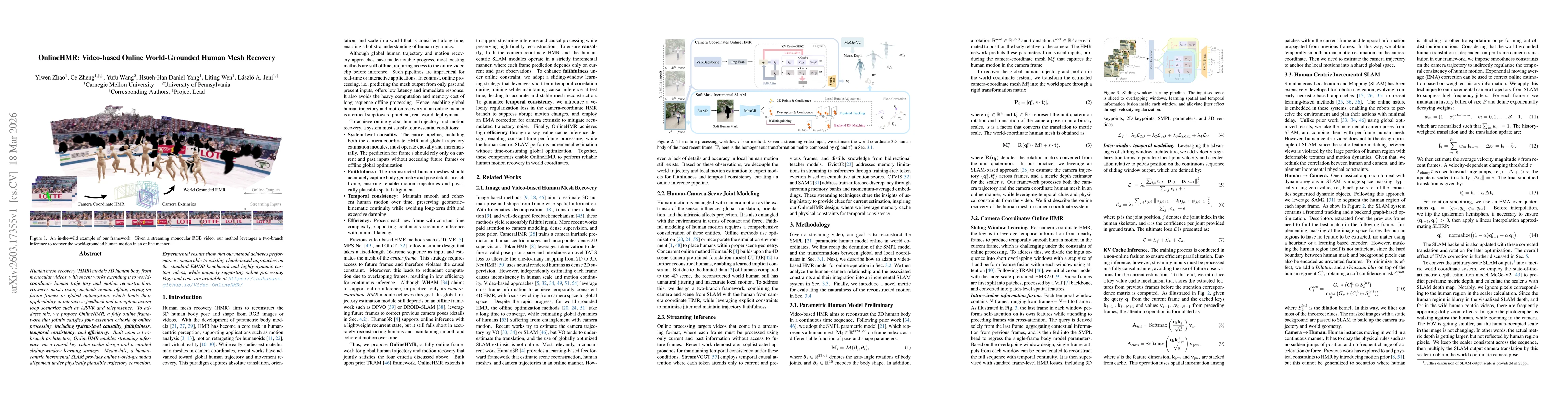 Thumbnail for OnlineHMR: Video-based Online World-Grounded Human Mesh Recovery