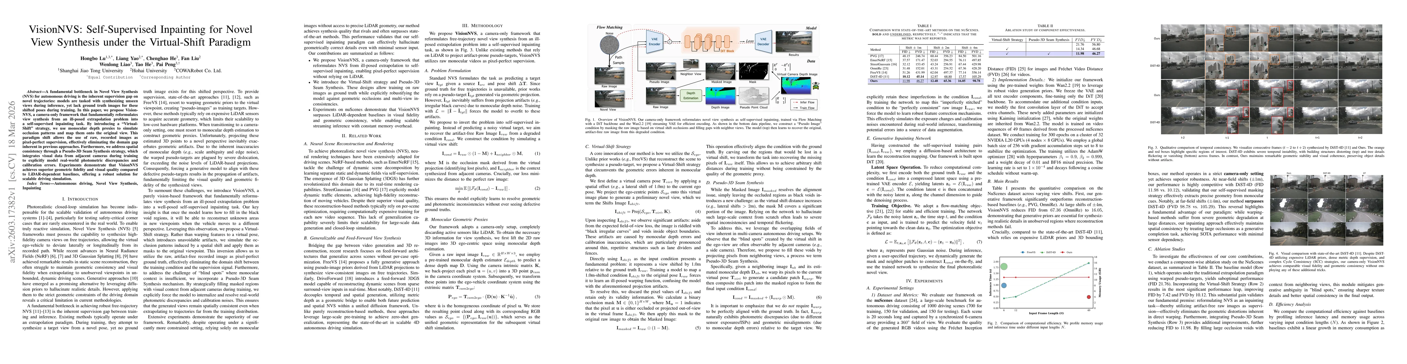Thumbnail for VisionNVS: Self-Supervised Inpainting for Novel View Synthesis under the Virtual-Shift Paradigm