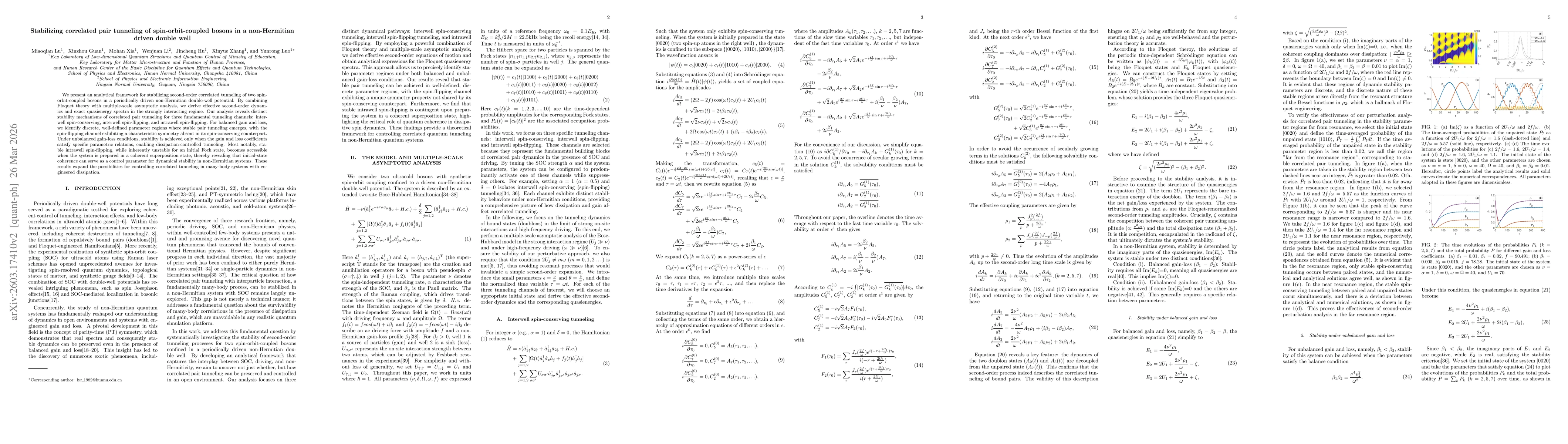 Thumbnail for Stabilizing correlated pair tunneling of spin-orbit-coupled bosons in a non-Hermitian driven double well