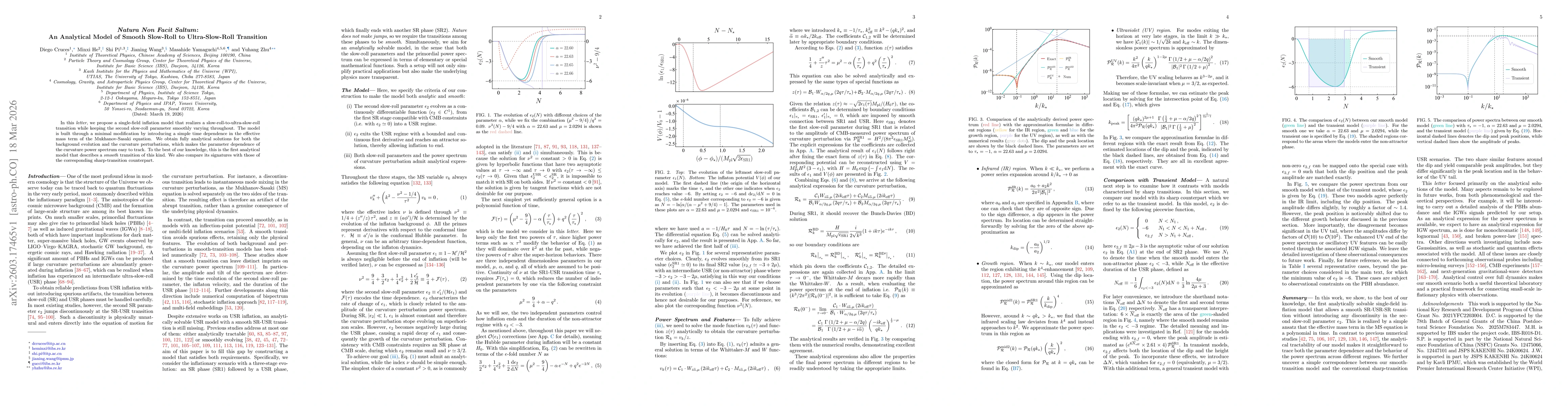 Thumbnail for Natura Non Facit Saltum: An Analytical Model of Smooth Slow-Roll to Ultra-Slow-Roll Transition