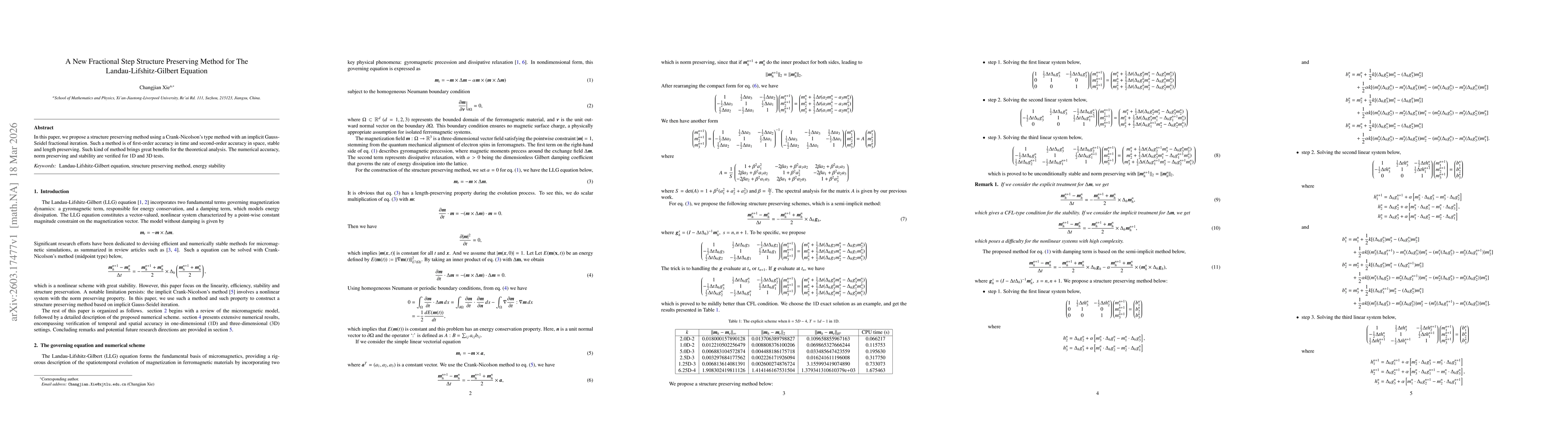 Thumbnail for A New Fractional Step Structure Preserving Method for The Landau-Lifshitz-Gilbert Equation