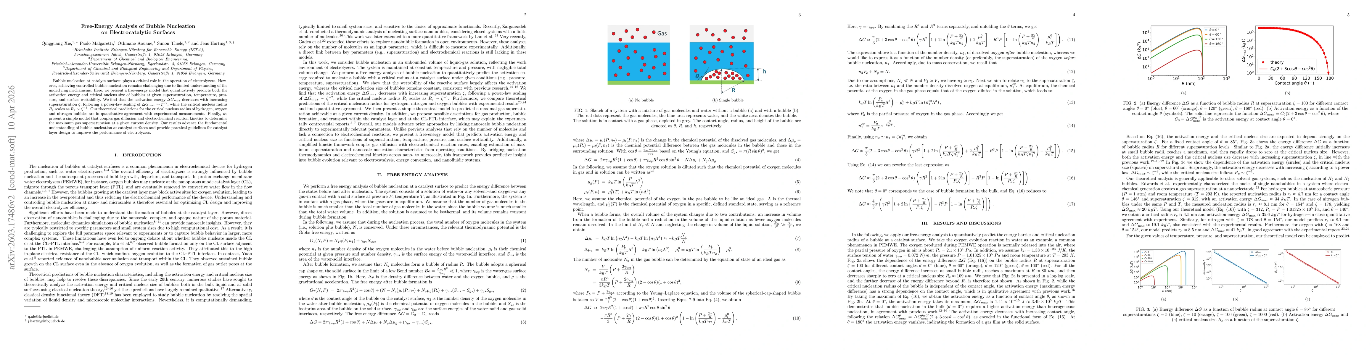 Thumbnail for Free-Energy Analysis of Bubble Nucleation on Electrocatalytic Surfaces
