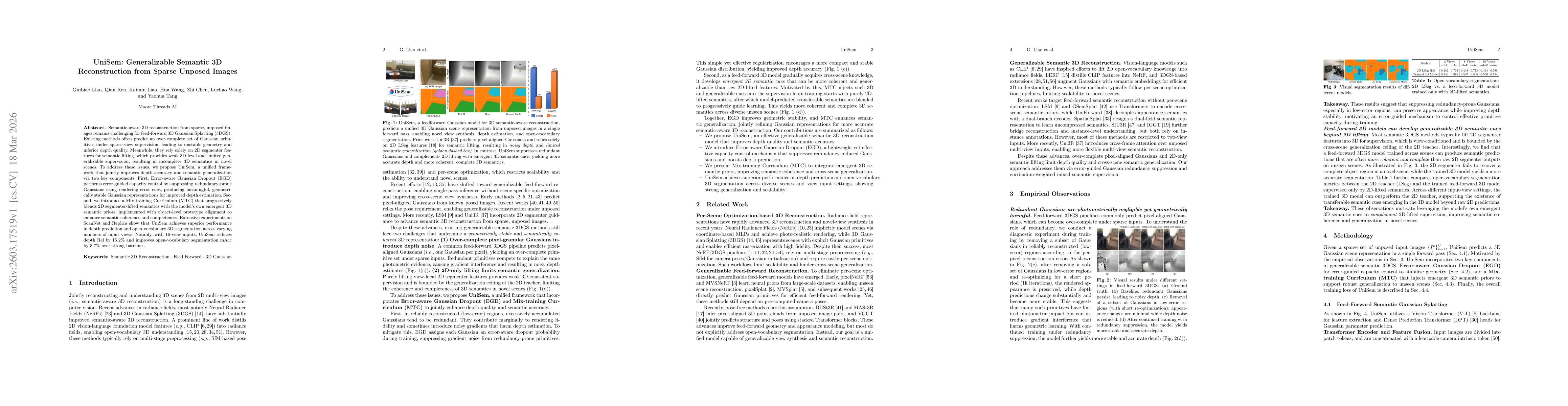 Thumbnail for UniSem: Generalizable Semantic 3D Reconstruction from Sparse Unposed Images