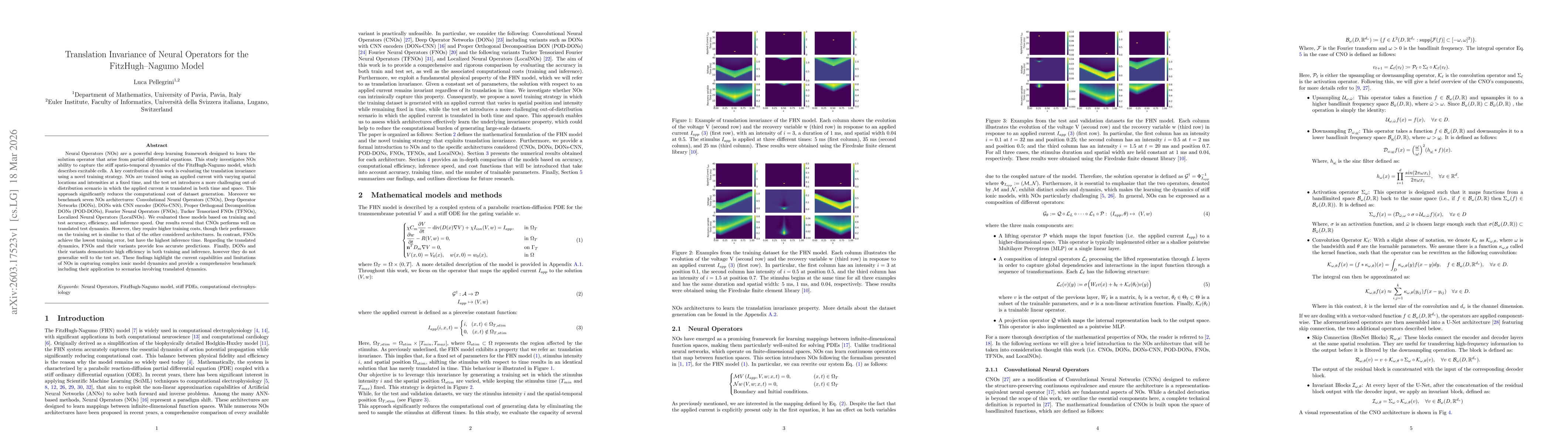 Thumbnail for Translation Invariance of Neural Operators for the FitzHugh-Nagumo Model