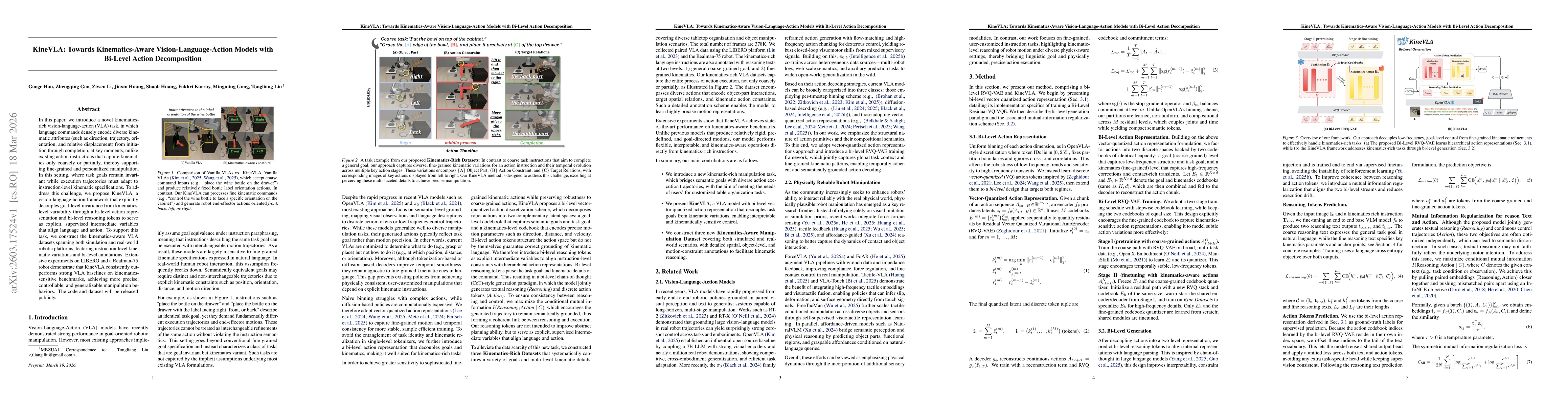 Thumbnail for KineVLA: Towards Kinematics-Aware Vision-Language-Action Models with Bi-Level Action Decomposition