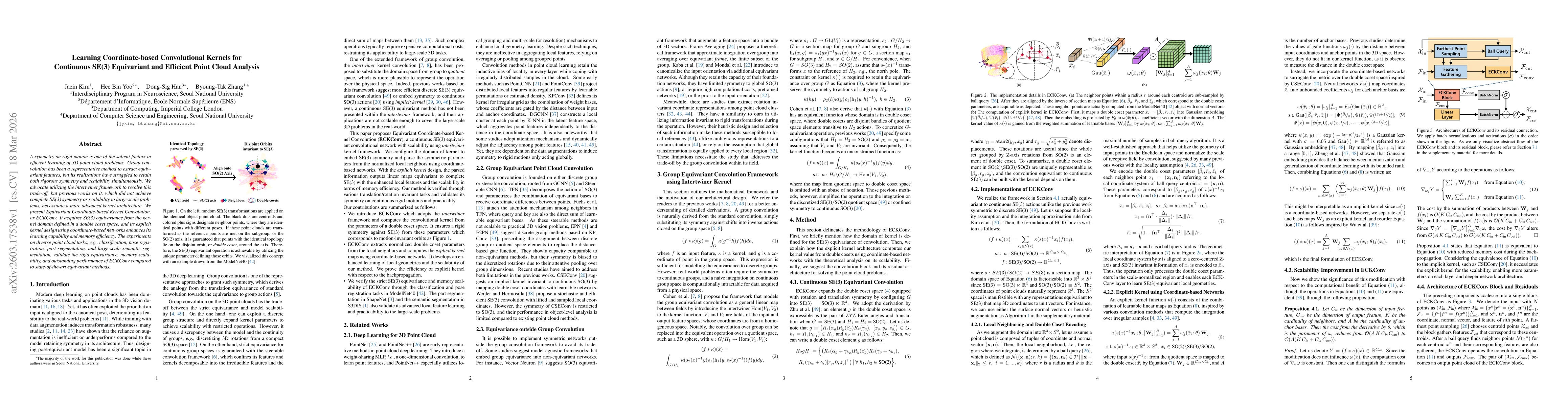 Thumbnail for Learning Coordinate-based Convolutional Kernels for Continuous SE(3) Equivariant and Efficient Point Cloud Analysis