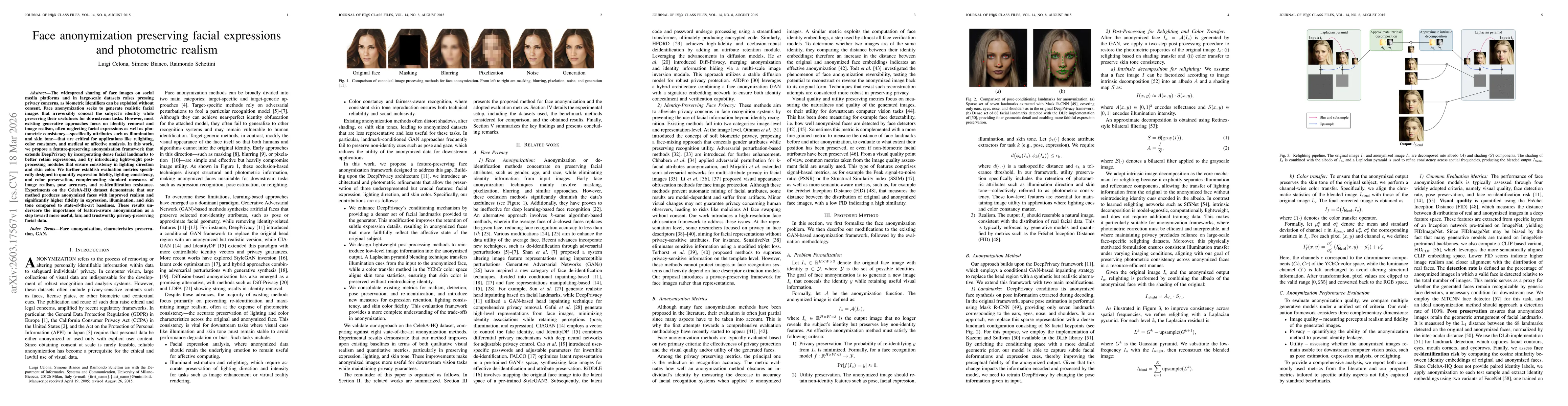 Thumbnail for Face anonymization preserving facial expressions and photometric realism