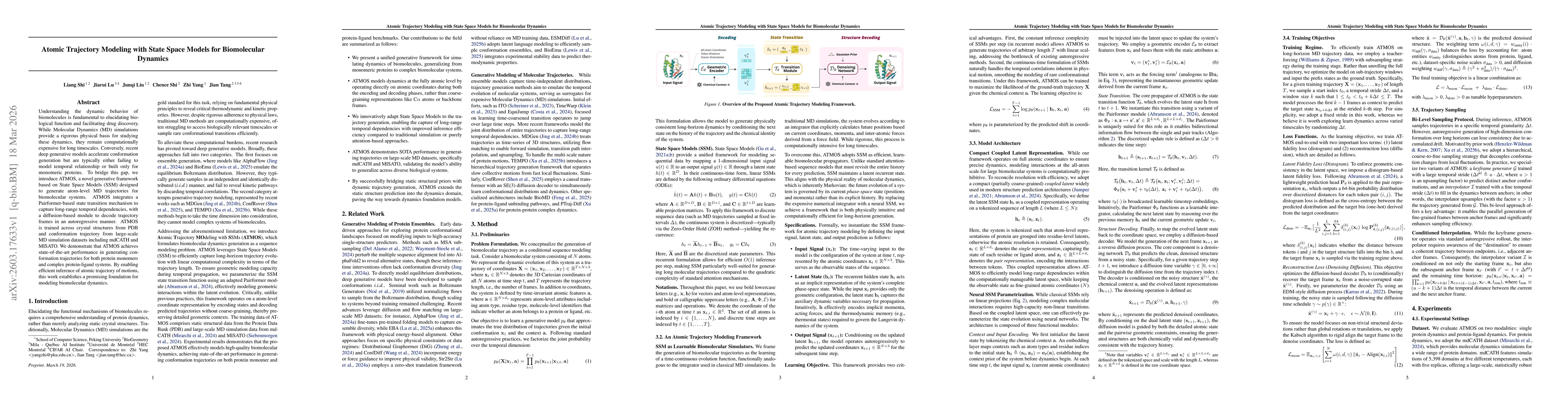 Thumbnail for Atomic Trajectory Modeling with State Space Models for Biomolecular Dynamics