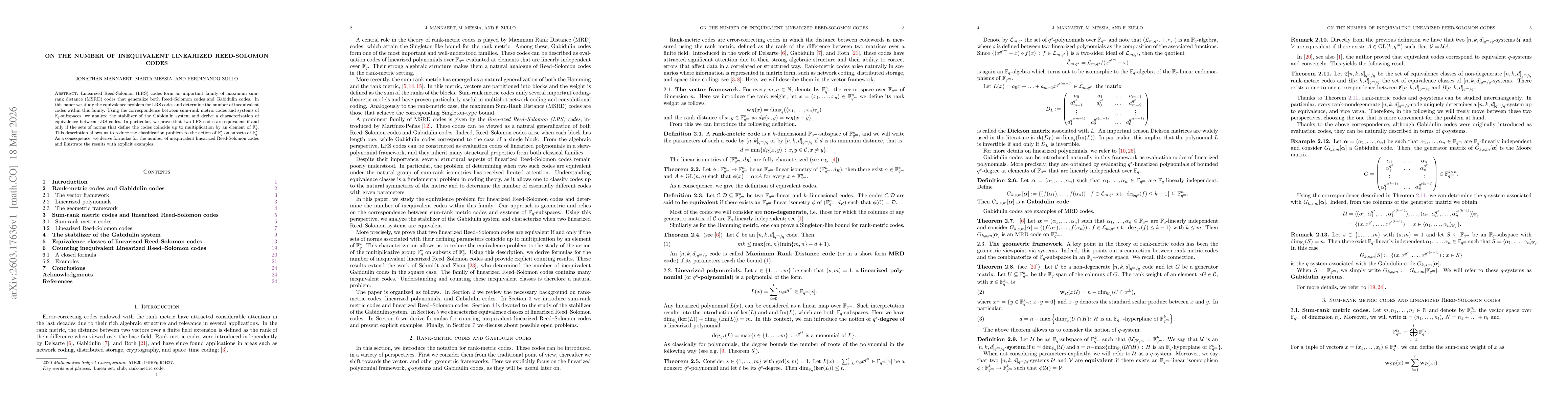 Thumbnail for On the number of inequivalent linearized Reed-Solomon codes